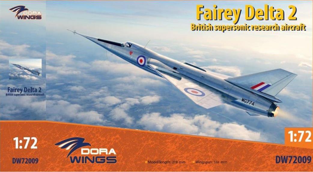 Dora Wings 1/72 72009 Fairey Delta 2 British supersonic research aircraft Kit