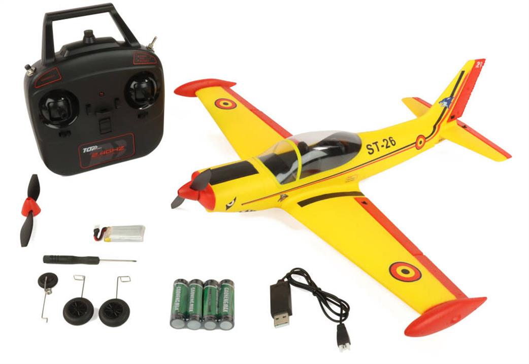 Top RC Hobby  TOP107B01 Mini SF260 RTF 4ch Aircraft  Yellow 450mm