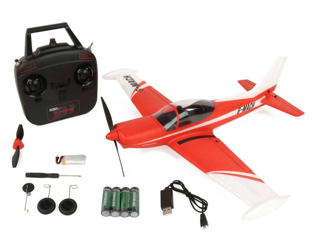 Top RC Hobby  TOP107B02 Mini SF260 RTF 4ch Aircraft  Red 450mm