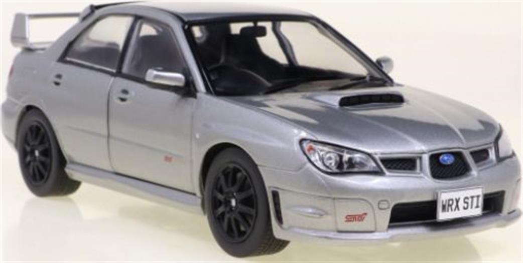 Whitebox 1 24 124208 Subaru Impreza WRX STi Metallic Dark Grey RHD 2006 Diecast Model