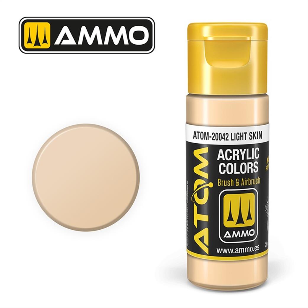 Ammo of Mig Jimenez  ATOM-20042 Atom Color Light Skin 20ml Acrylic Paint