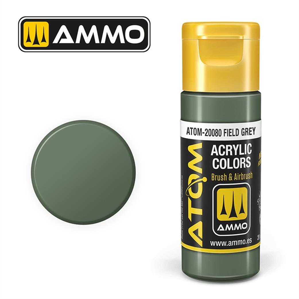 Ammo of Mig Jimenez  ATOM-20080 Atom Color Field Grey 20ml Acrylic Paint