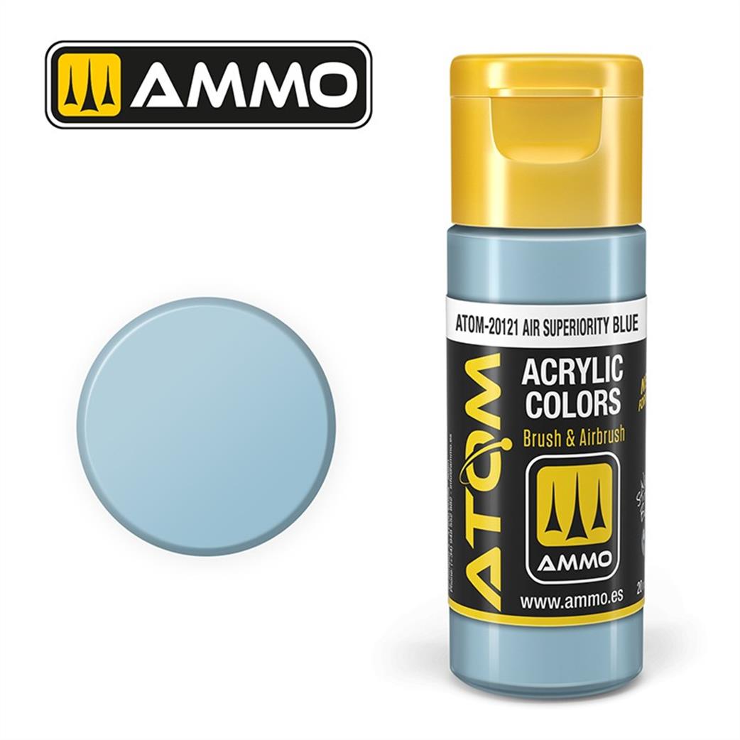 Ammo of Mig Jimenez  ATOM-20121 Atom Color Air Superiority Blue 20ml Acrylic Paint