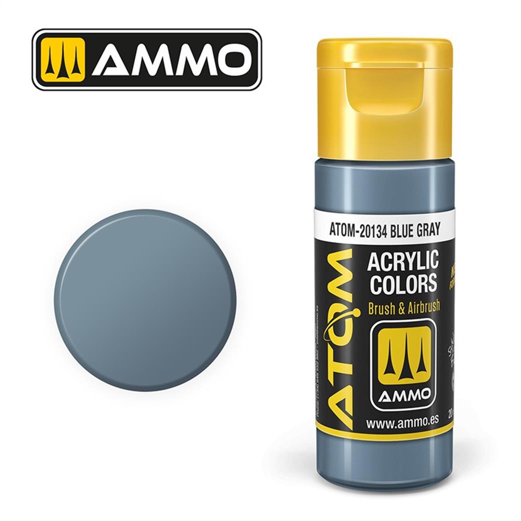 Ammo of Mig Jimenez  ATOM-20134 Atom Color Blue Gray 20ml Acrylic Paint