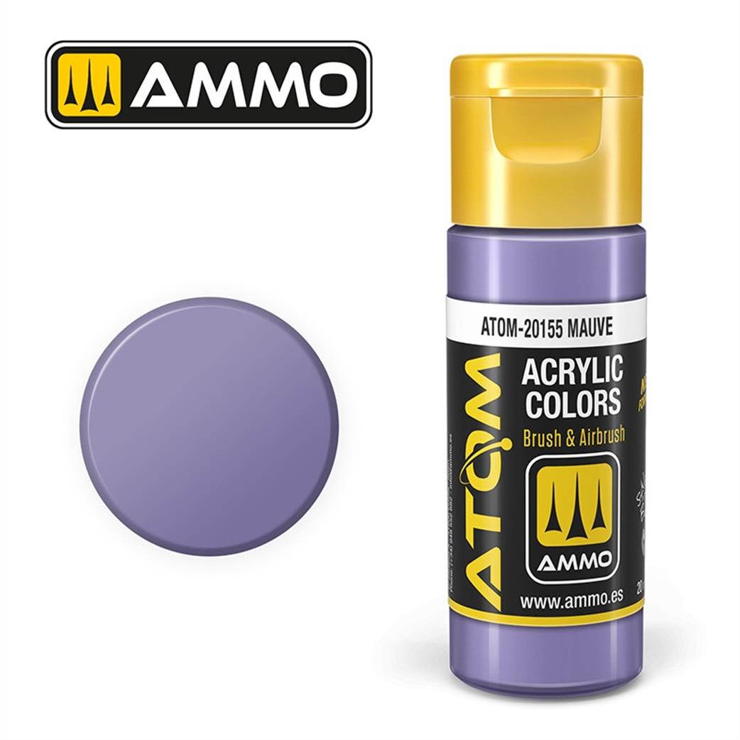 Ammo of Mig Jimenez  ATOM-20155 Atom Color Mauve 20ml Acrylic Paint