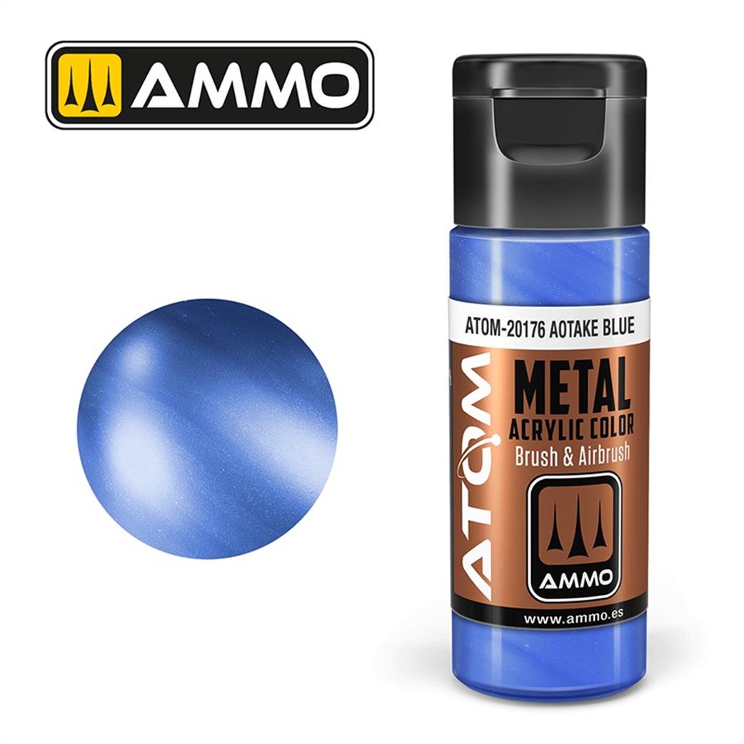 Ammo of Mig Jimenez  ATOM-20176 Atom Color Aotake Blue 20ml Acrylic Paint