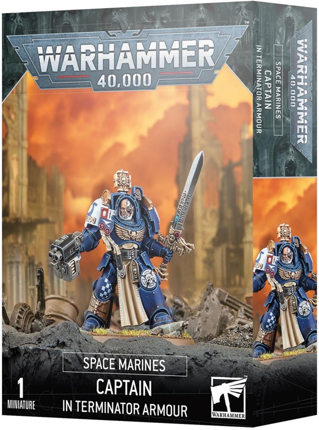Games Workshop 28mm 48-92 Space Marines Captain in Terminator Armour