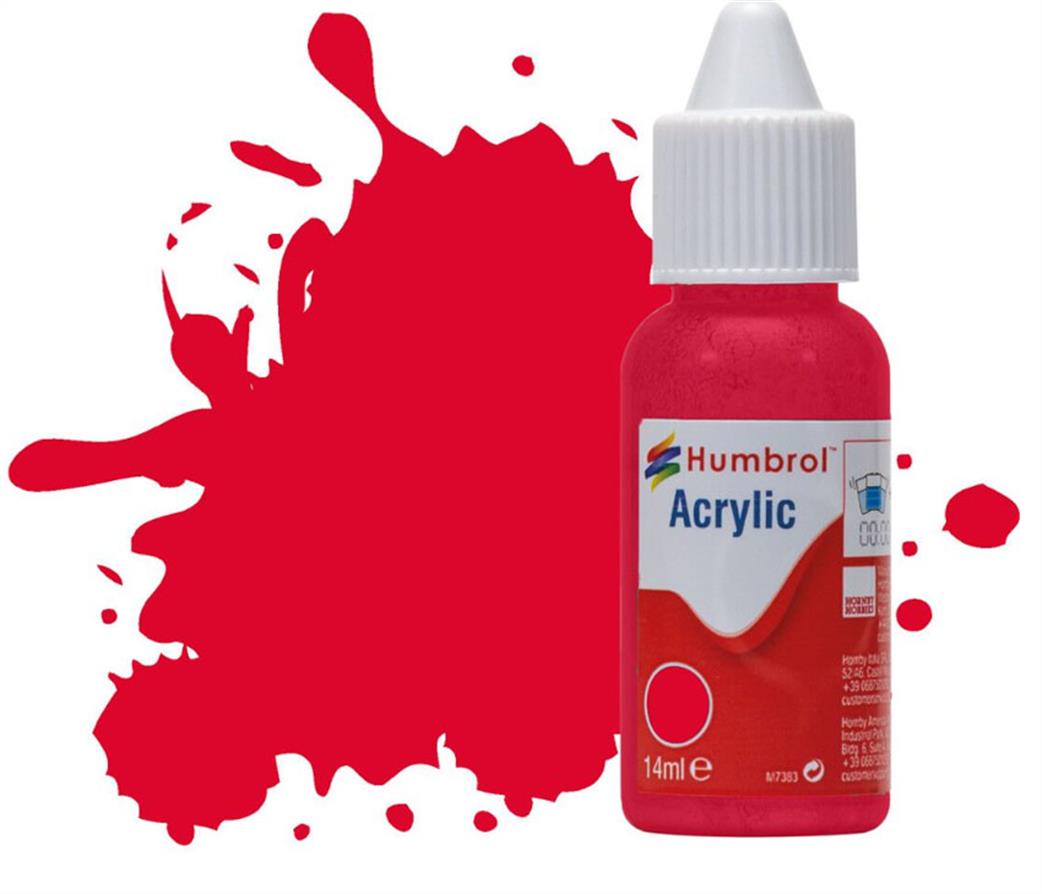 Humbrol  DB0238 238 Red Arrows Gloss 14ml Acrylic Paint Dropper Bottle