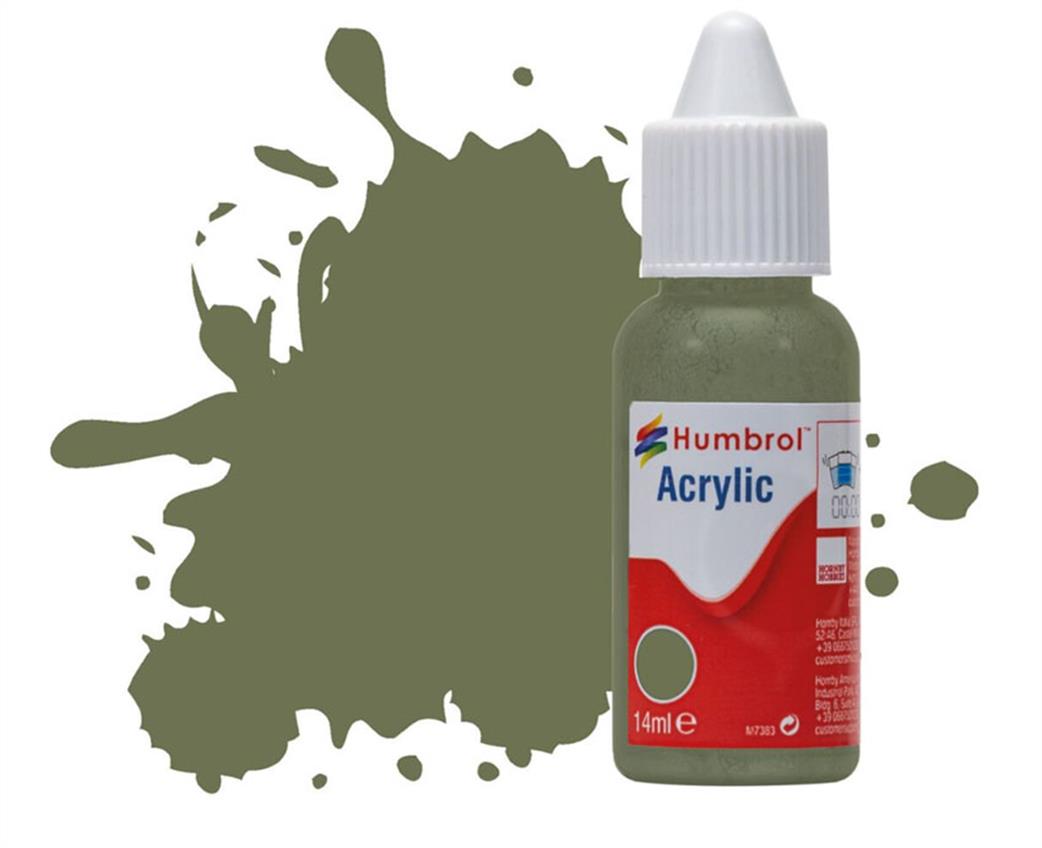 Humbrol  DB0105 105 Marine Green Matt 14ml Acrylic Paint Dropper Bottle