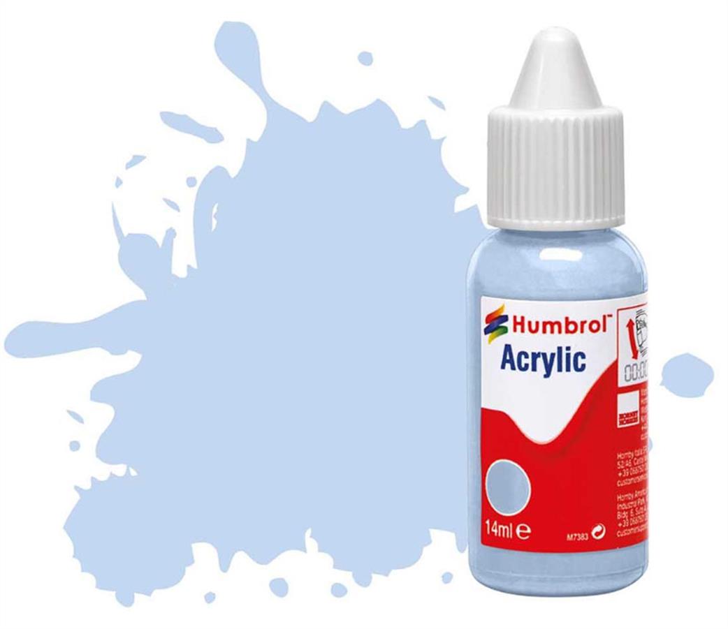 Humbrol  DB0044 44 Pastel Blue Matt 14ml Acrylic Paint Dropper Bottle