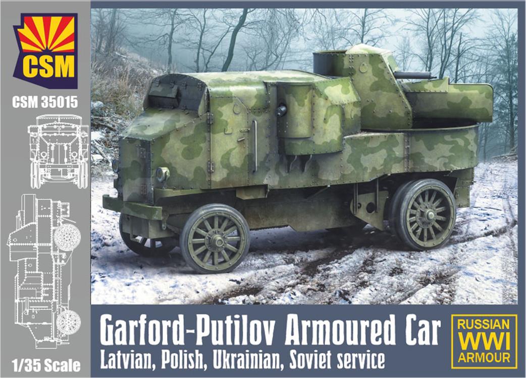 Copper State Models 1/35 35015 Garford-Putilov Armoured Car Latvian, Polish, Ukrainian, Soviet Service