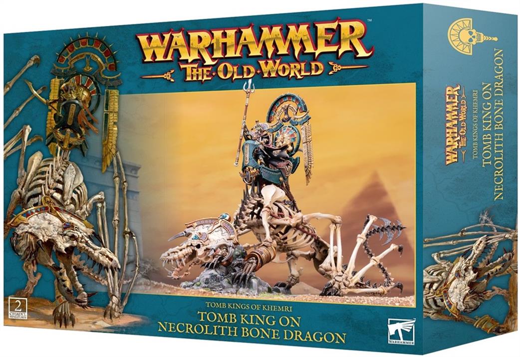 Games Workshop 07-08 Warhammer The Old World Tomb Kings of Khemri Tomb King On Necrolith Bone Dragon