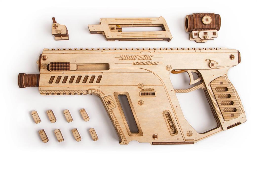 Wood Trick  WDTK058 Assault gun 3D wooden construction kit