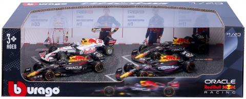 Burago B18-38092 1/43rd F1 Red Bull Racing 4pk Max Verstappen Champion Set