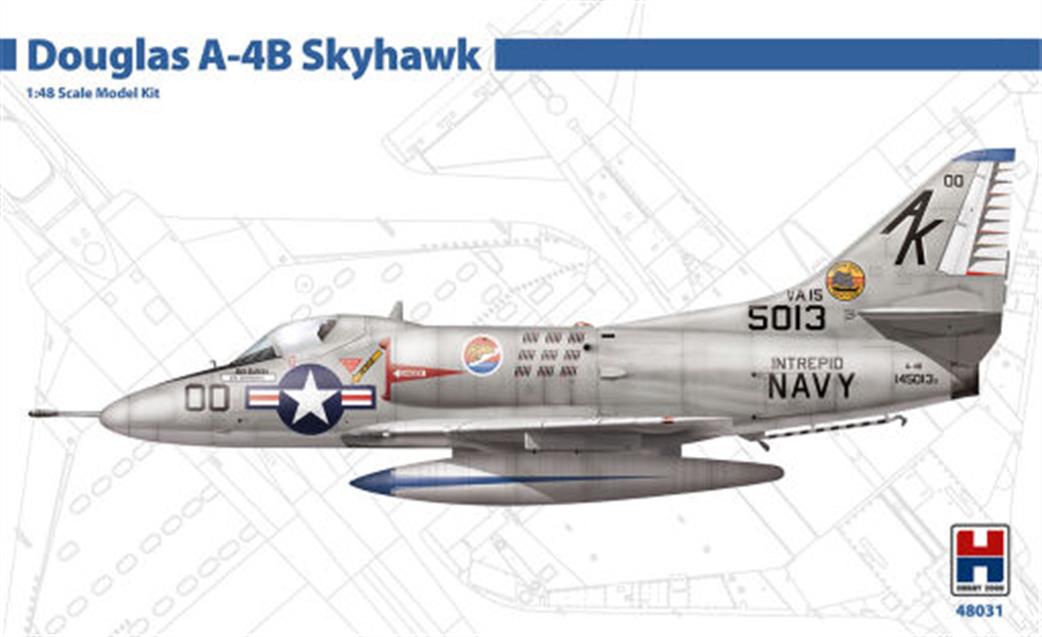 Hobby 2000 1/48 48031 Douglas A-4B Skyhawk A-4B Skyhawk US Navy Fighter Kit