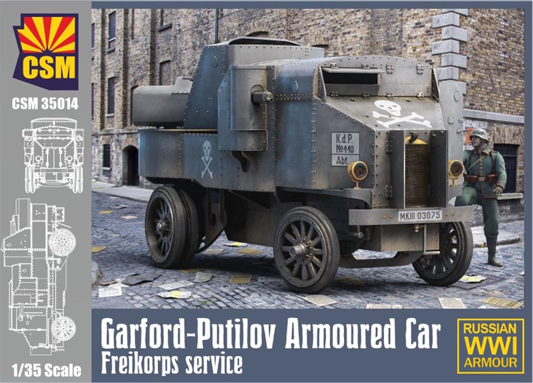 Copper State Models 1/35 35014 Garford-Putilov Freikorps armoured car