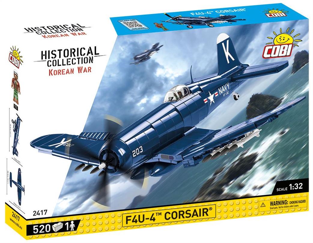 Cobi 1/32 2417 F4U-4 Corsair Aircraft Block Model