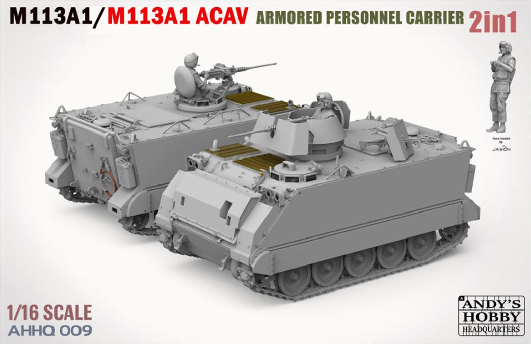 Andys Hobby Headquarters 1/16 AHHQ-009 US M113A1 M113A1 ACAv Armored Personnel Carrier 2in1 Kit