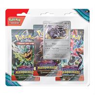 Due for release Friday 24th May 2024.You will be sent one at random, unless otherwise specified, subject to availability.Pack contains:3 * Twilight Masquerade boosters1 * Promo (either)