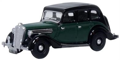 Oxford Diecast 76WO006 1/76 Wolseley 18/85 Green/Black Model