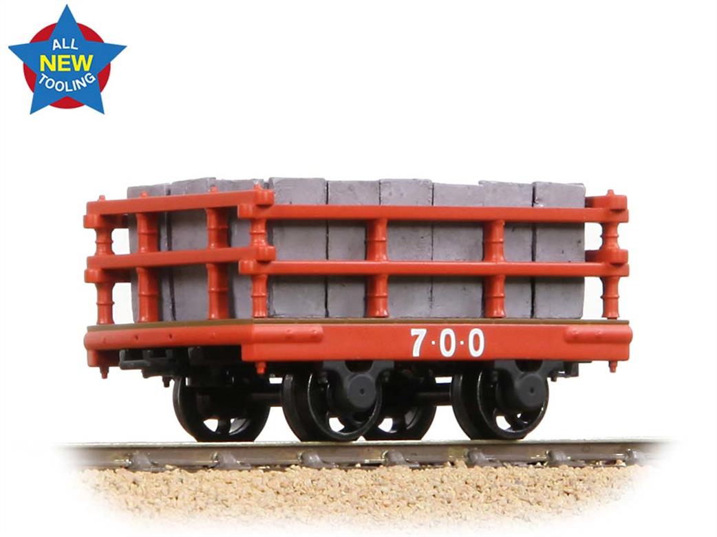 Bachmann O-16.5 73-028 Narrow Gauge Slate Wagon Red