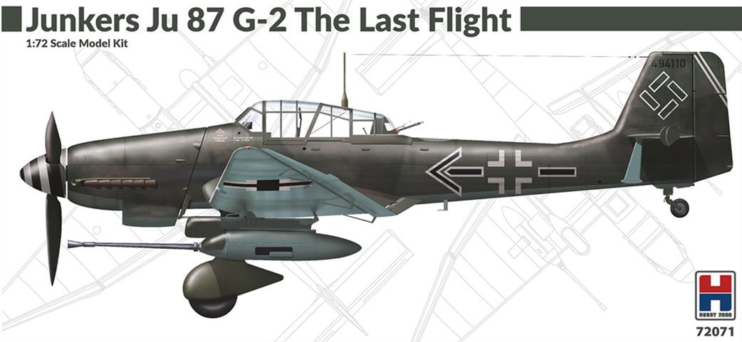 Hobby 2000 1/72nd 72071 Junkers Ju87 G-2 The Last Flight Dive Bommber Kit