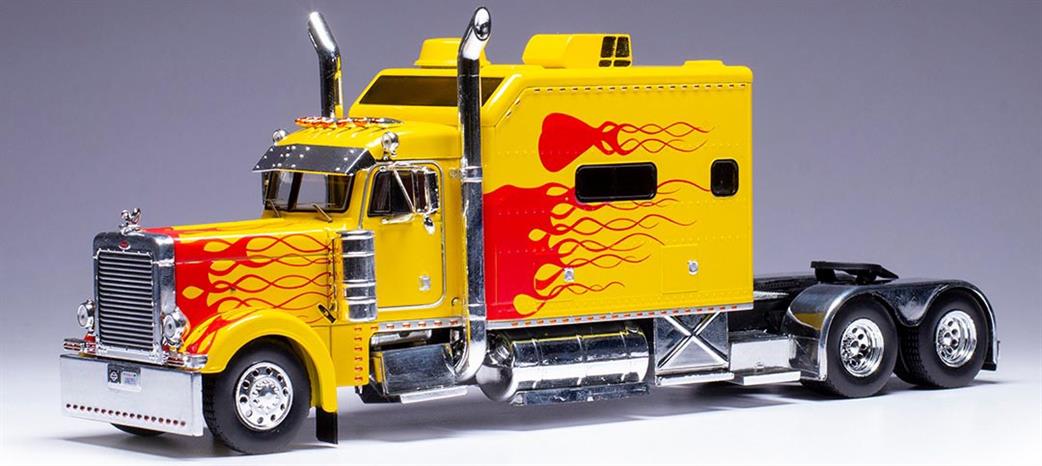 IXO 1/43 TR193 Peterbilt T 379 Custom Yellow/Red 2002 Diecast Model