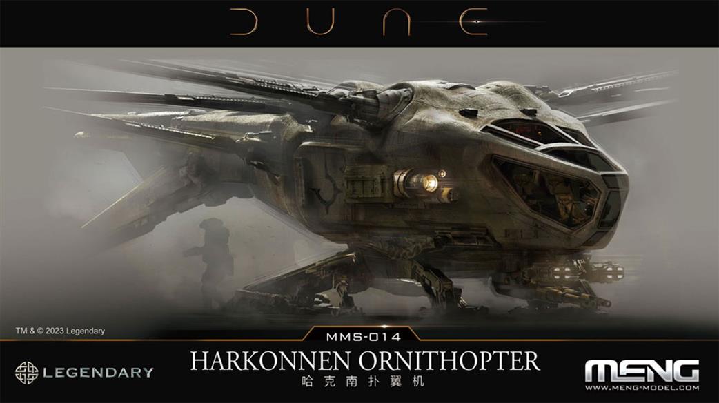 Meng  MS-014 Harkonnen Ornithopter from the Film Dune Plastic Kit