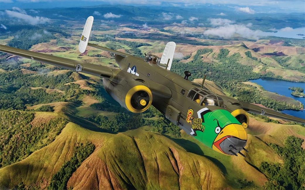 Corgi 1/72 AA35315 North American B-25D Mitchell, 'Red Wrath' 41-30024, 345th BG, 498th BS, Port Moresby, February 1944