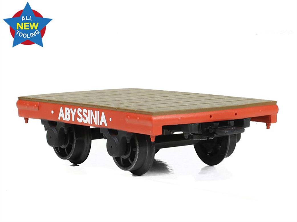 Bachmann O-16.5 73-026A Narrow Gauge Flat Wagon Red Abyssinia