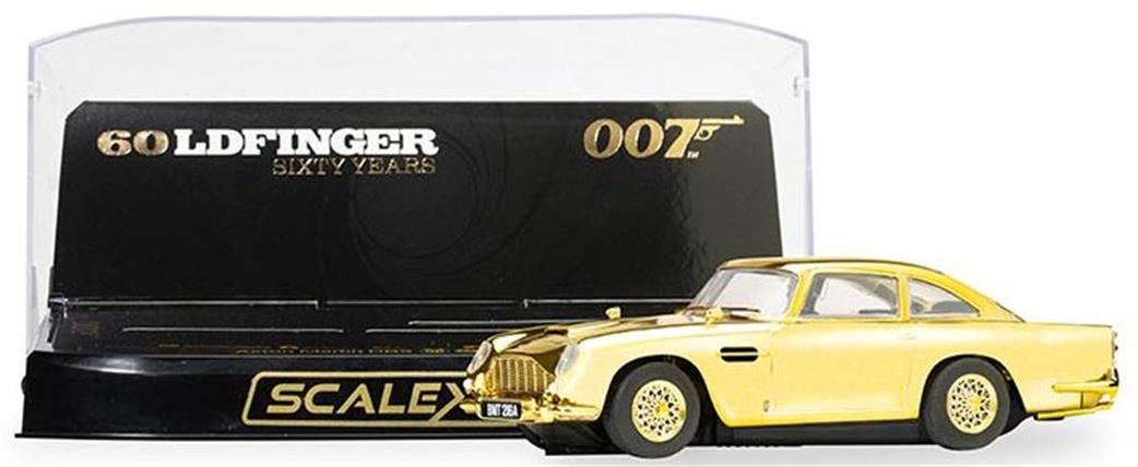 Scalextric 1/32 C4550A James Bond Aston Martin DB5 Goldfinger 60th Anniversary Gold Edition Slot Car Model