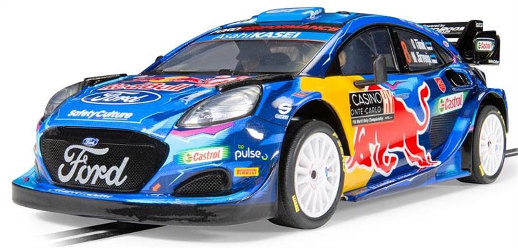 Scalextric 1/32 C4501 Ford Puma Rally1 Tanak/Jarveoja Monte Carlo 2023 Slot Car Model