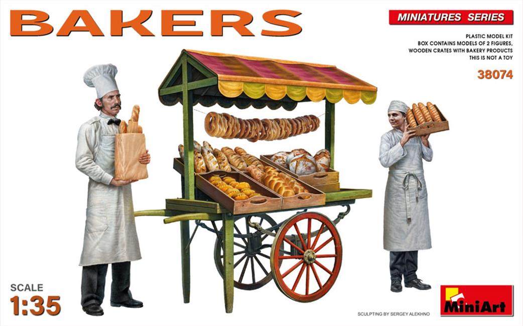 MiniArt 1/35 38074 Bakers 2 piece figure set