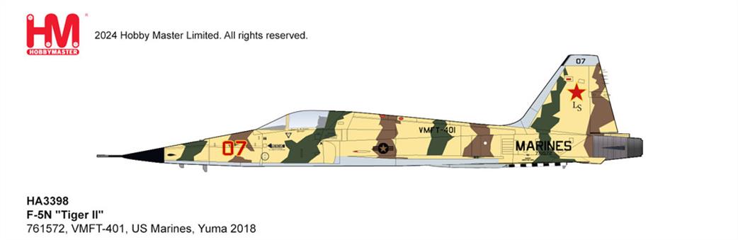 Hobby Master 1/72 HA3398 Northrop F-5N Tiger II VMFT 401 US Marines