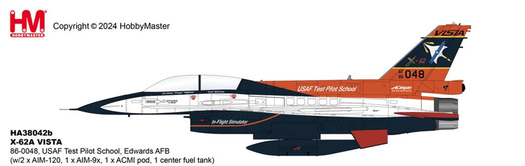 Hobby Master 1/72 HA38042B Lockheed X-62A USAF Test Pilot School Edwards AFB