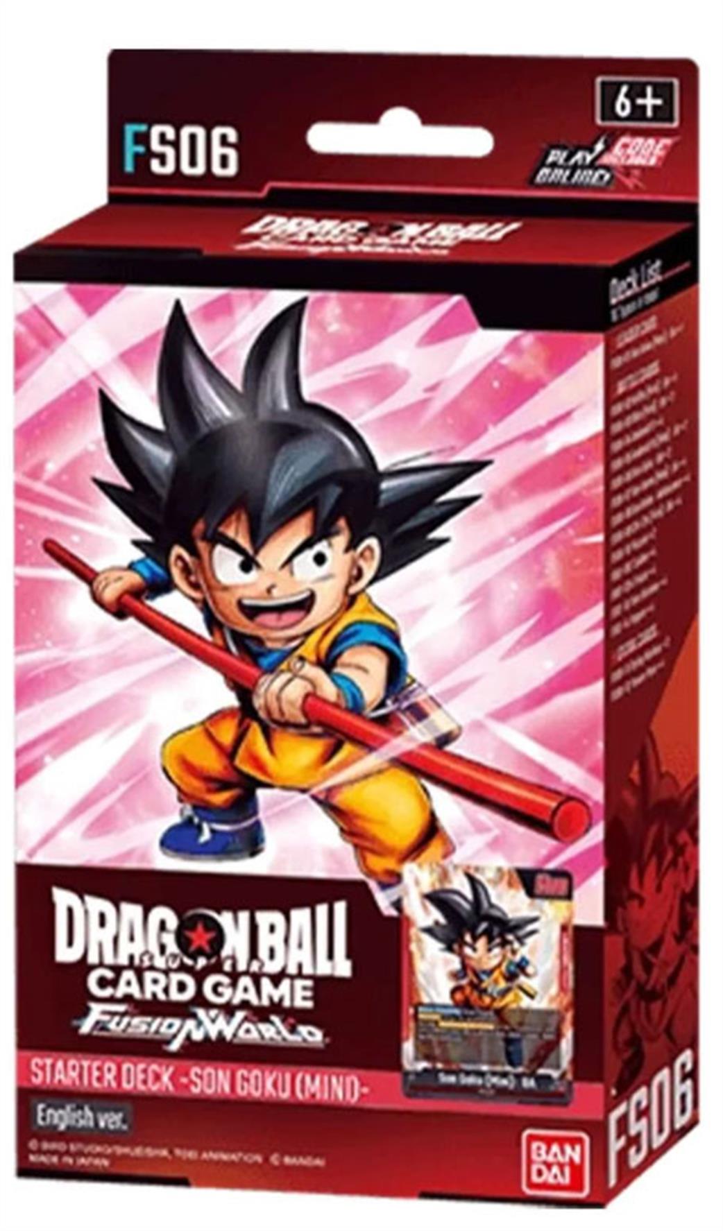 Bandai  FS06 Dragonball SCG Fusion World Son Goku (Mini) Starter Deck