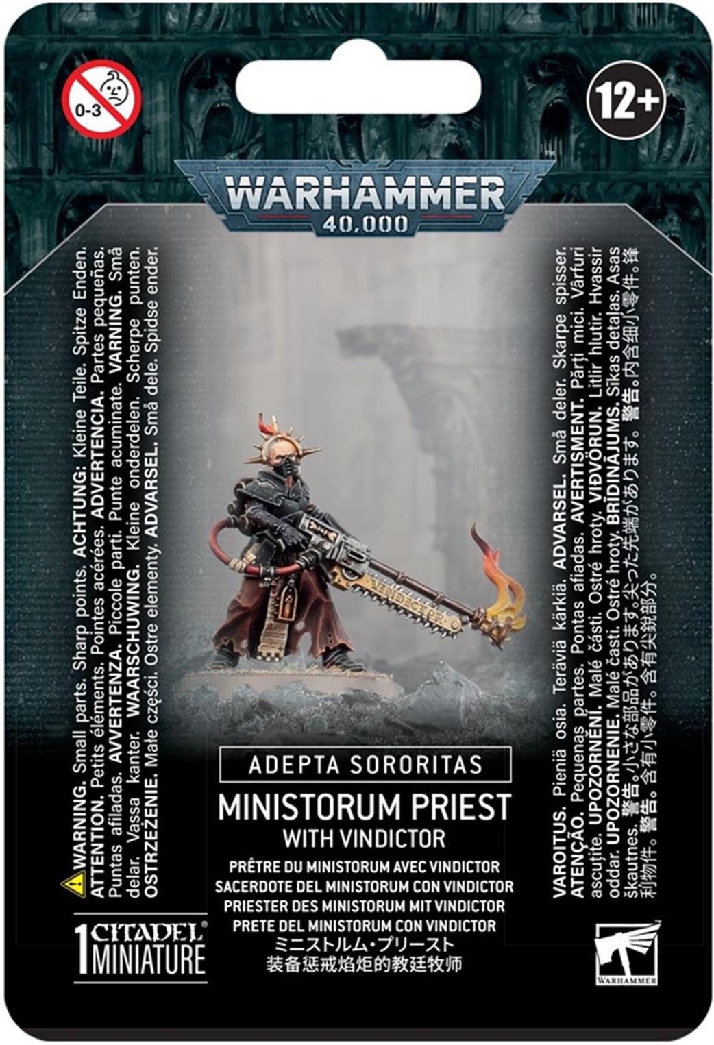 Games Workshop 28mm 52-51 Adepta Sororitas Ministorum Priest with Vindictor