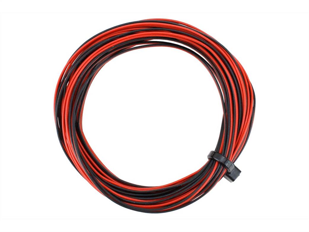 DCC Concepts  DCW-32RBT 32 Gauge Twin Red & Black Cable 1.2A 6m