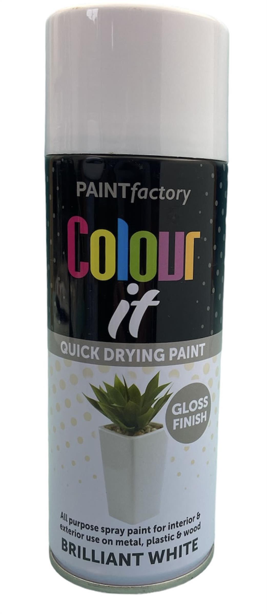 Paint Factory  1735PR Brilliant White Spray Paint 400ml