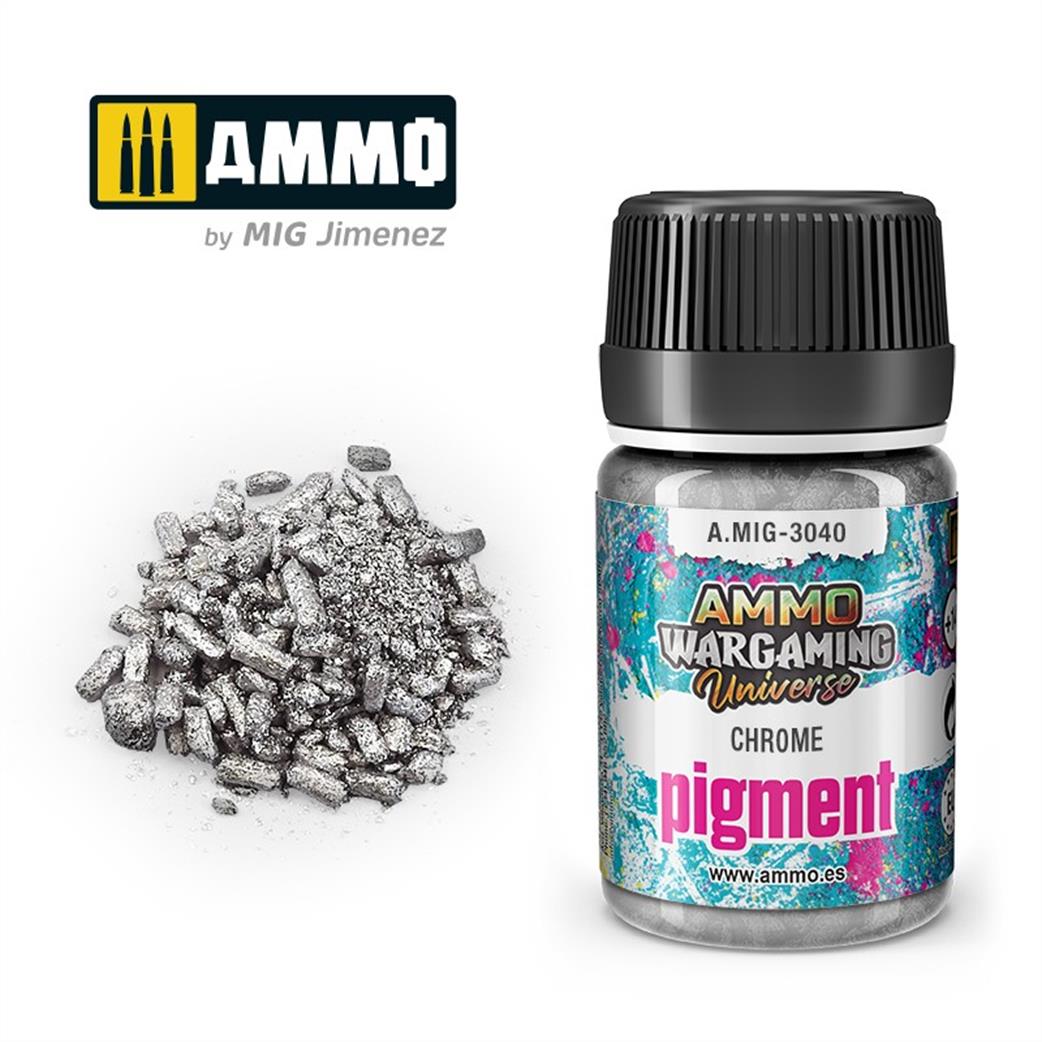 Ammo of Mig Jimenez  A.MIG-3040 Chrome Weathering Pigment 35ml Jar