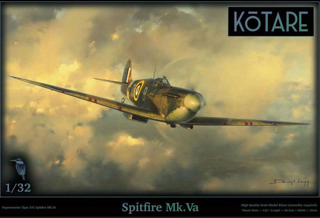 Kotare 1/32 K32002 RAF Spitfire MKVa  WW2 Fighter Douglas Bader Model Kit