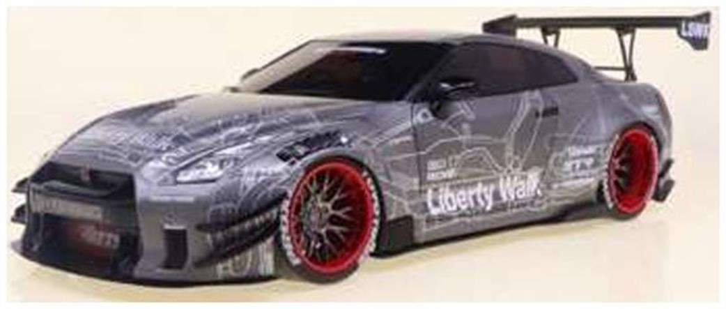 Solido 1/18 1805810 Nissan GT-R (R35) w/Liberty Walk Body Kit 2.0 Black 2020 Diecast Model