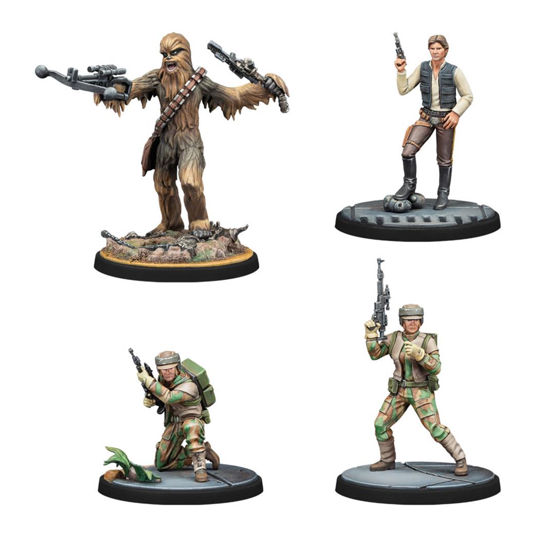 Atomic Mass Games  SWP35 Real Quiet Like Han Solo Squad Pack for Star Wars Shatterpoint