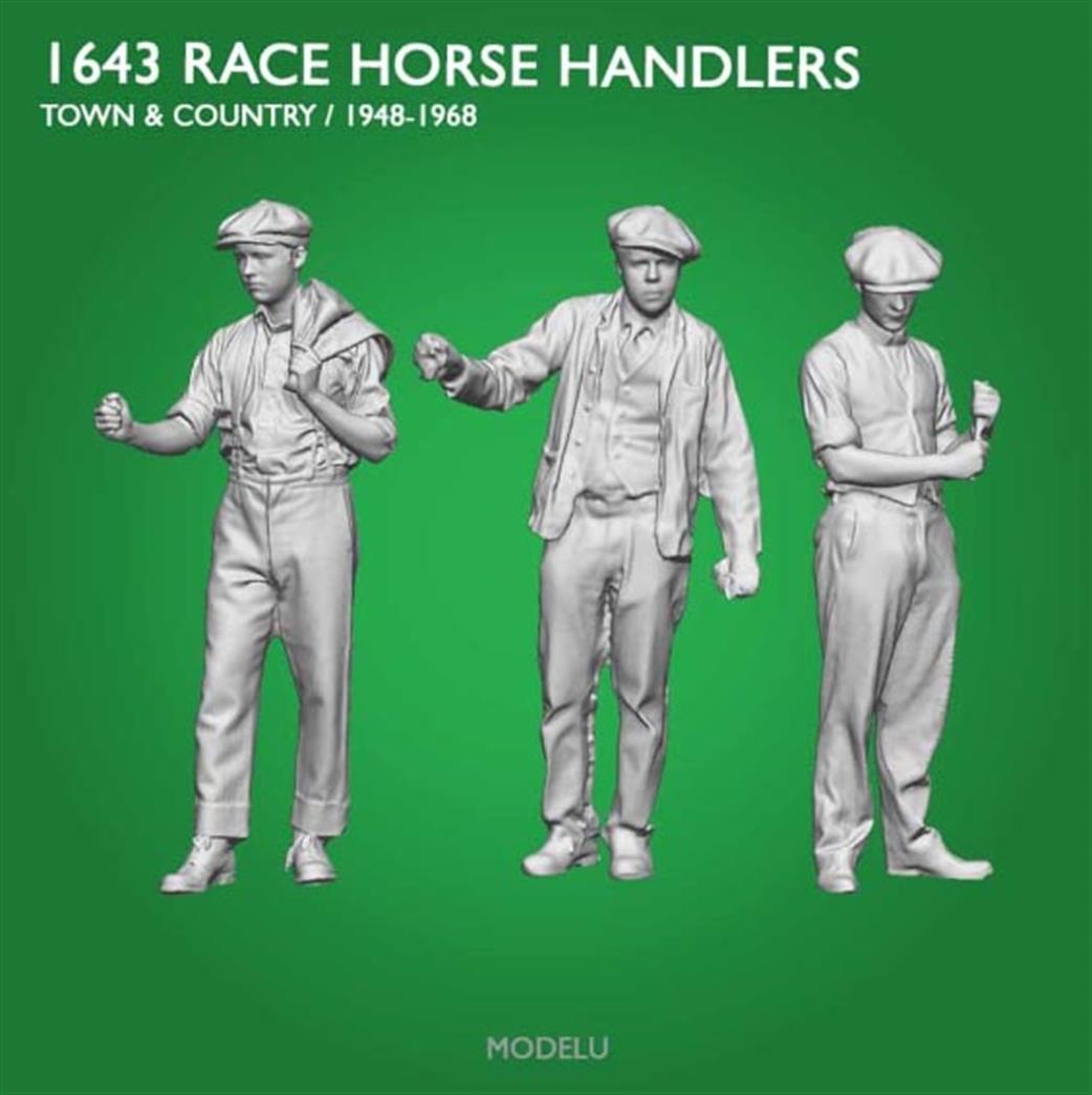 ModelU O Gauge 1643-043 Race Horse Handlers Pack