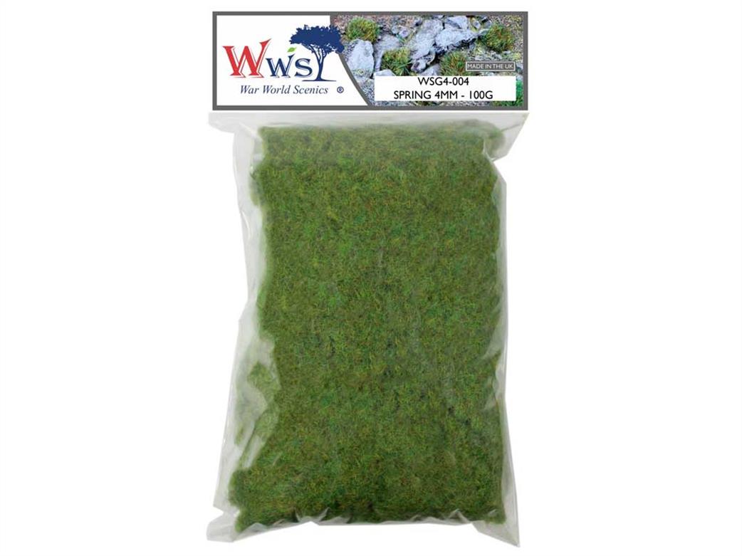 WWScenics  WSG4-004 4mm Spring Static Grass 100g 1000ml