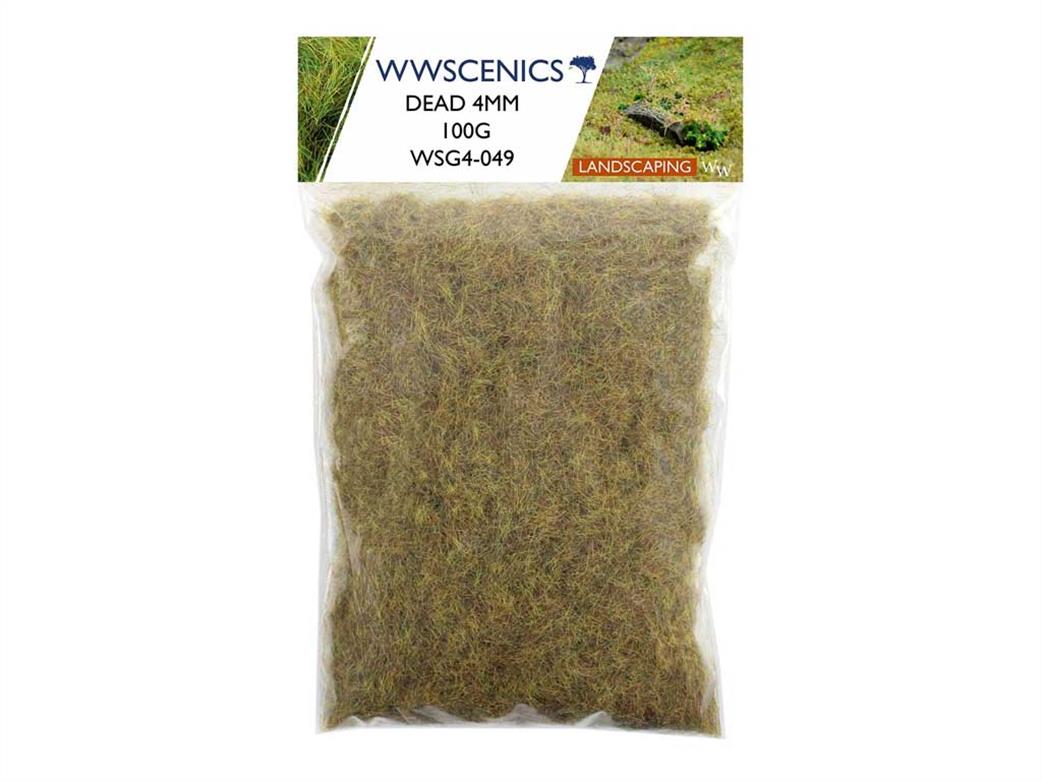 WWScenics  WSG4-049 4mm Dead Static Grass 100g 1000ml