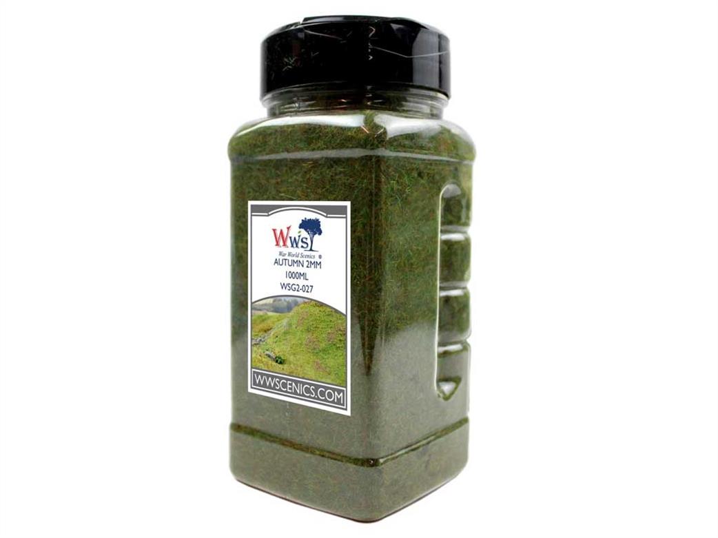 WWScenics  WSG2-027 2mm Autumn Static Grass 1000ml Bottle