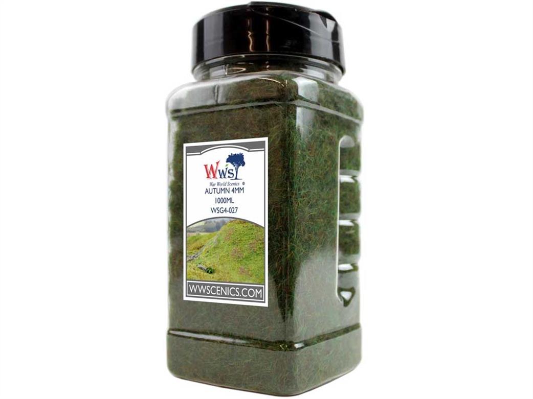 WWScenics  WSG4-027 4mm Autumn Static Grass 1000ml Bottle