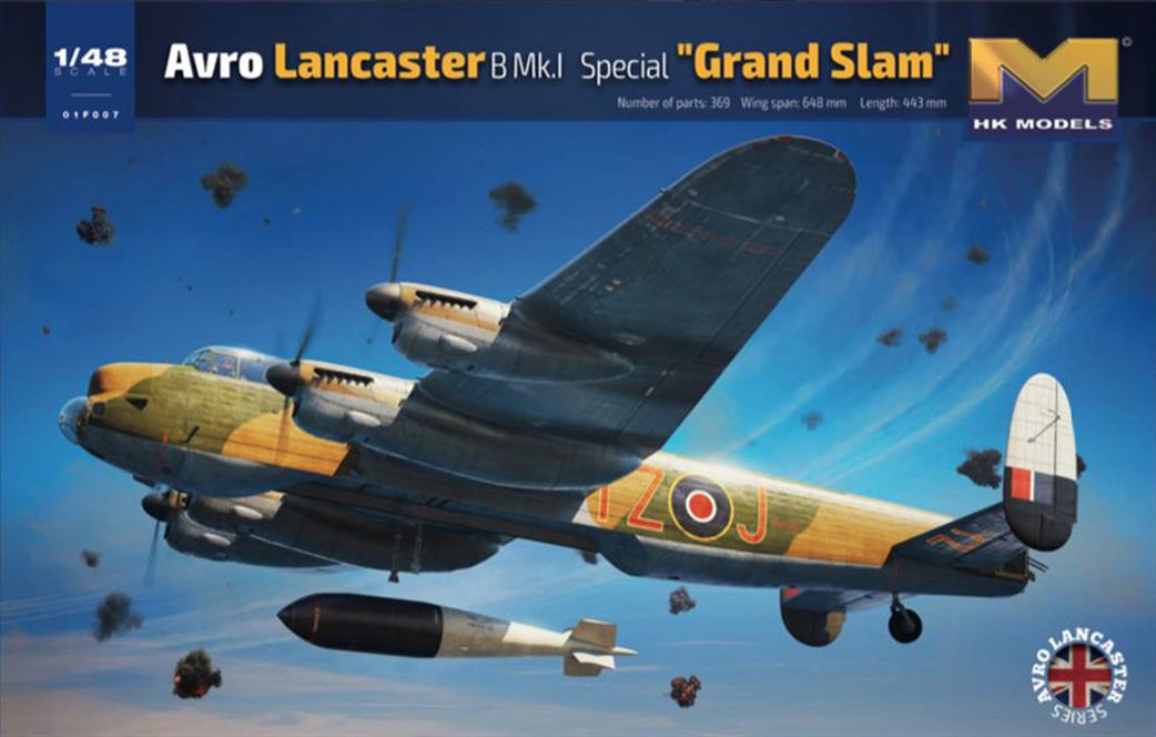 Hong Kong Models 1/48 HK01F007 Avro Lancaster B Mk 1 Special Grand Slam Plastic kit