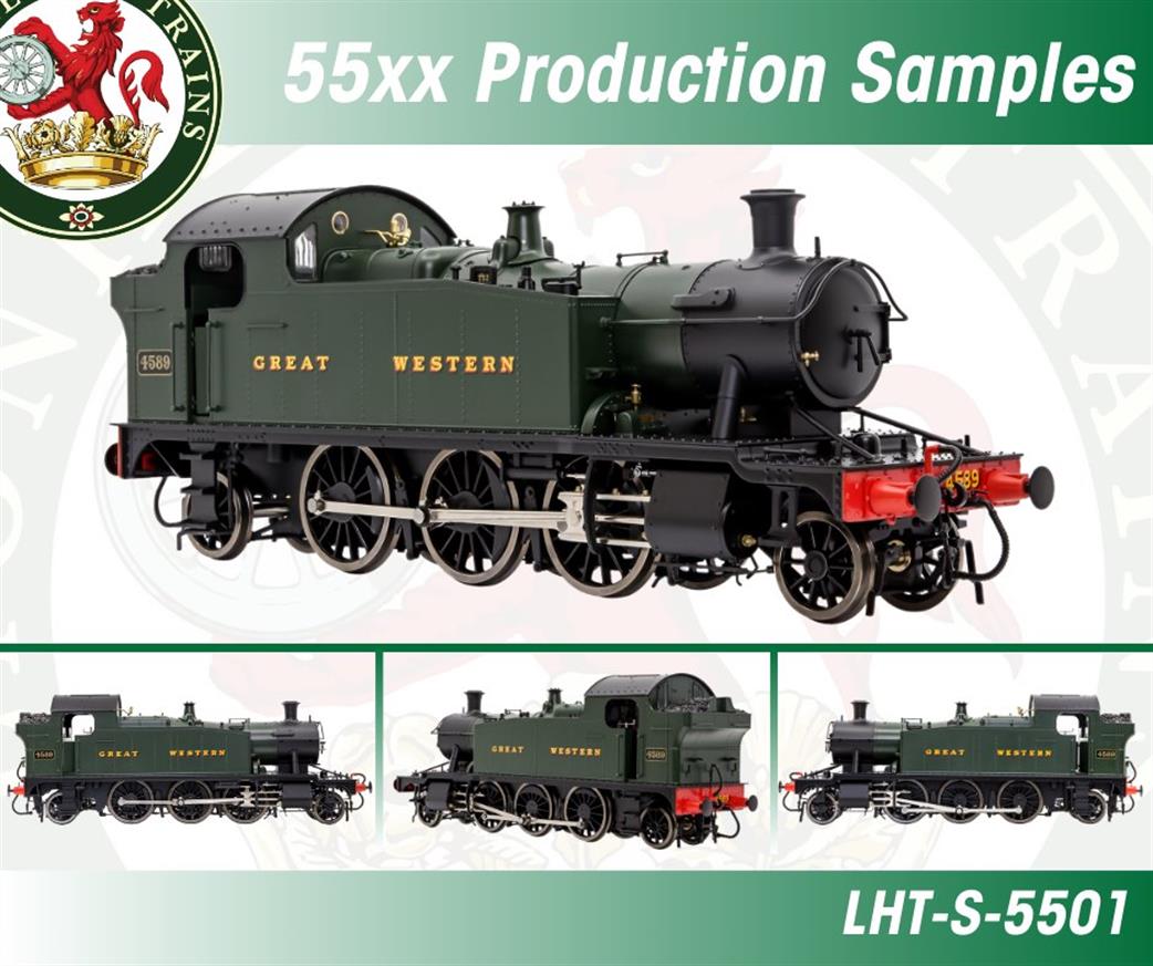 Dapol Lionheart Trains O Gauge LHT-S-5501US GWR Unnumbered 4575 Class Slope Tank Small Prairie Green GREAT WESTERN DCC Sound
